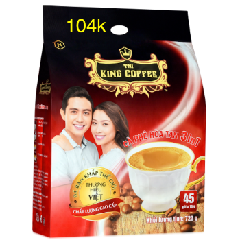 Ảnh của Coffee Hòa Tan 3 In 1 Loại 45 Gói